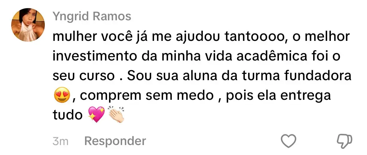 Depoimento Yngrid Ramos