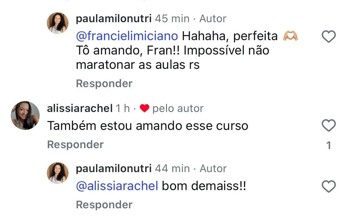 Depoimento Paula e Alissia